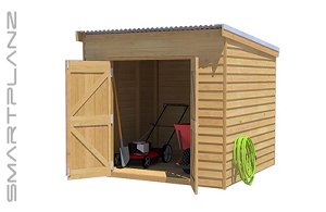 Pent Timber Shed