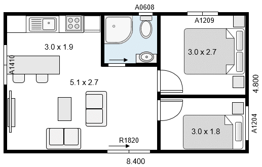 Plan Bach 8448