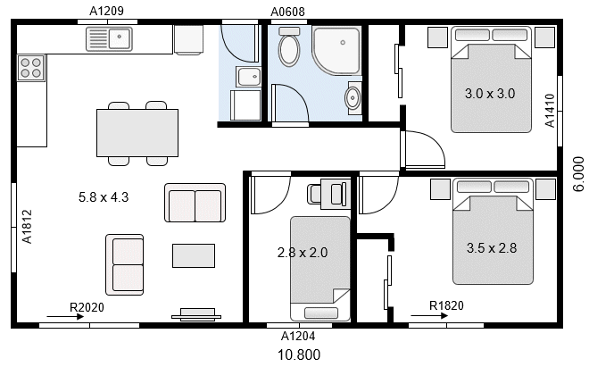 Bach 65m²