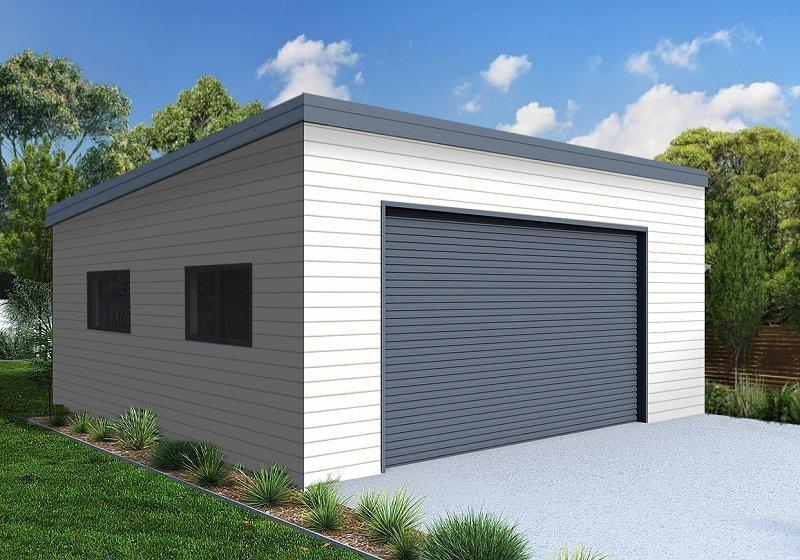 Pent Zen Garage Design